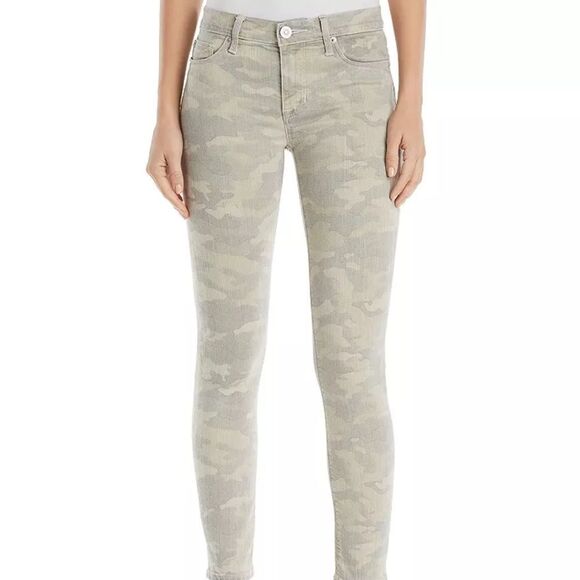 $205‎ NWOT Women's Hudson Nico Mid-Rise Super Skinny Jeans in Army Camo Size 30 - Picture 2 of 9